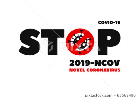 Covid-19 Coronavirus Design logo. Coronavirus COVID-19 virus symbol. COVID-19. Icon. Novel coronavirus outbreak. Prevention of covid. Global pandemic alert. 63562496