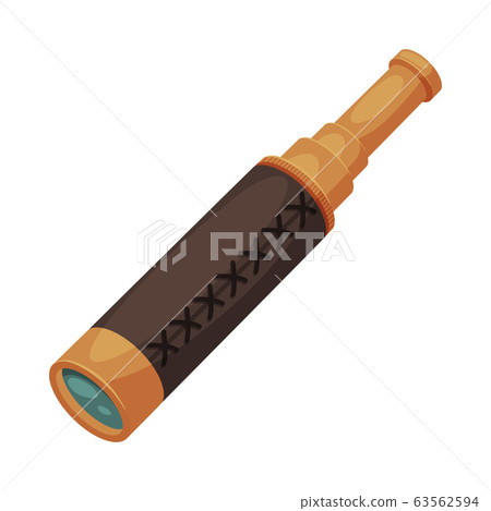 Vintage Spyglass Optical Device, Spying, Searching Equipment, Discovery Tool Vector Illustration Vintage Spyglass Optical Device, Spying, Searching Equipment, Discovery Tool Vector Illustration 63562594