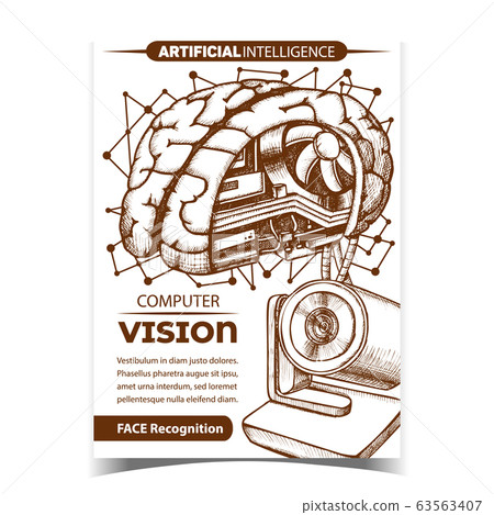 Computer Vision Creative Advertising Banner Vector 63563407