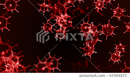 3d render, Virus of flu or microorganism, Rapid 63564972