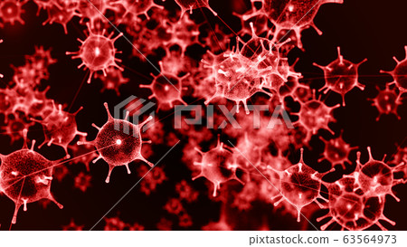3d render, Virus of flu or microorganism, Rapid 3d render, Virus of flu or microorganism, Rapid 63564973
