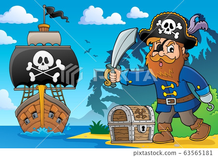Pirate holding sabre theme 2 63565181