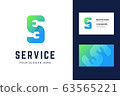 Logo and business card template for auto, repair services 63565221