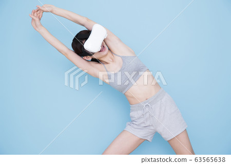 Female VR Young Female Fitness Sport Exercise 63565638
