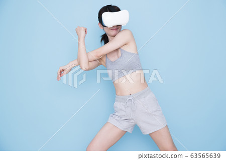 Female VR Young Female Fitness Sport Exercise 63565639