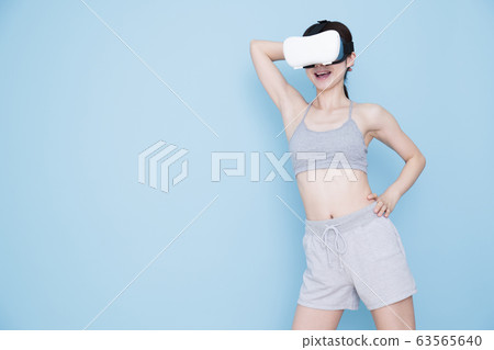 Female VR Young Female Fitness Sport Exercise 63565640