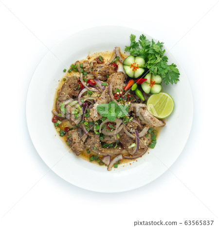 Spicy Salad with Fried Pork,Onion,stink Spicy Salad with Fried Pork,Onion,stink 63565837