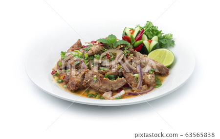 Spicy Salad with Fried Pork,Onion,stink 63565838