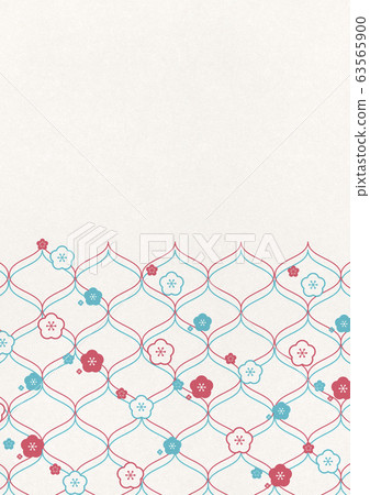 Japanese style background material-Japanese pattern-Plum blossom-Plum-Mesh Japanese style background material-Japanese pattern-Plum blossom-Plum-Mesh 63565900
