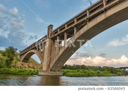 Preobrazhensky bridge over the Dnieper river in 63566043