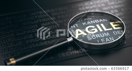 Focus on project management methodology. Agile 63566917