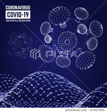 Visual analytics Coronavirus Covid-19. Vector. Dynamic visualizations with connecting dots and low poly shape. Corona virus sign. 2019-nvoc virus isolated. Visual analytics Coronavirus Covid-19. Vector. Dynamic visualizations with connecting dots and low poly shape. Corona virus sign. 2019-nvoc virus isolated. 63567809