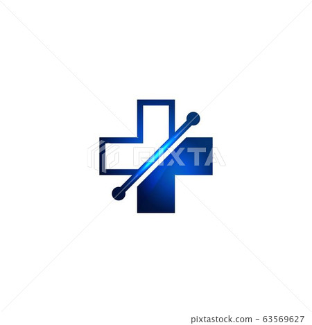 Digital Medical, cross / plus icon. Healthcare Digital Medical, cross / plus icon. Healthcare 63569627