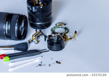 Maintenance_Disassembly and cleaning of camera lens 63570189