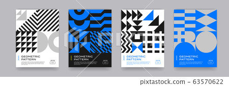 Abstract Bauhaus geometric pattern background, Abstract Bauhaus geometric pattern background, 63570622