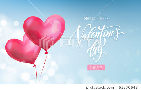 Valentines day sale poster or banner of valentine Valentines day sale poster or banner of valentine 63570648