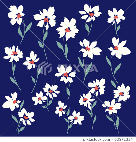 Beautiful vector flower material Beautiful vector flower material 63571334