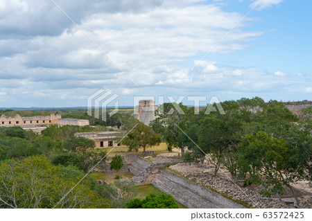 Uxmal an ancient Maya city of the classical period. Travel photo. Yucatan.  63572425