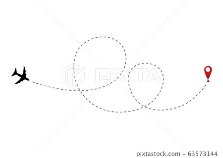 Airplane line path Airplane line path 63573144