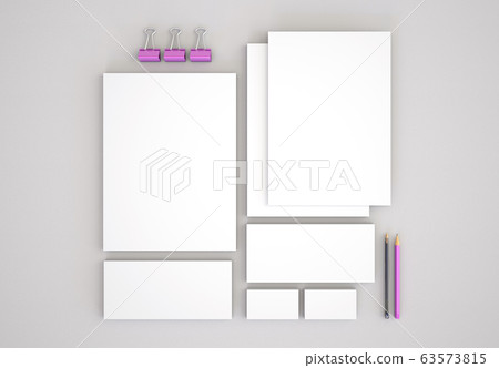 Realistic Stationery Mockups Set. 63573815