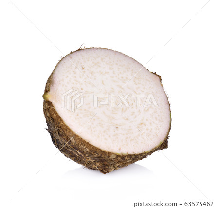 Taro isolated on white background Taro isolated on white background 63575462