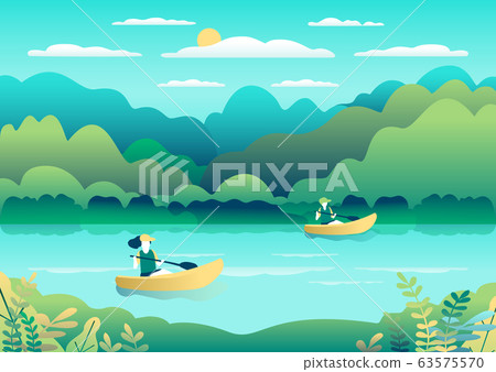 Rowing, sailing in boats as a sport or form of 63575570