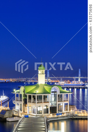 橫濱_ Pokarisanbashi夜景 橫濱_ Pokarisanbashi夜景 63575698