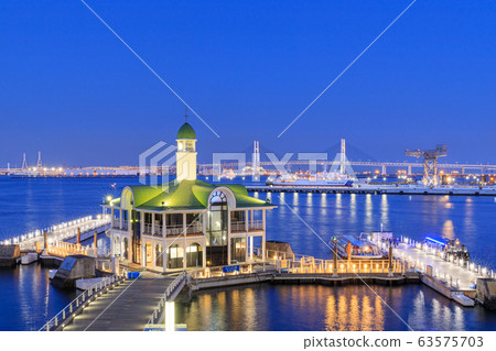 橫濱_ Pokarisanbashi夜景 橫濱_ Pokarisanbashi夜景 63575703