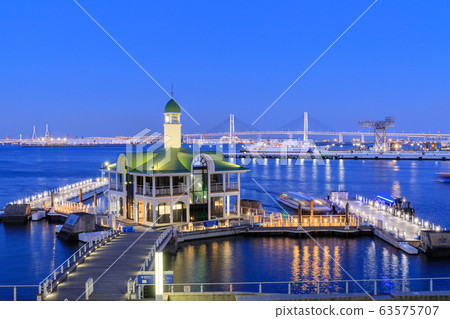 橫濱_ Pokarisanbashi夜景 橫濱_ Pokarisanbashi夜景 63575707