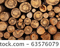 Fireplace wood logs texture 63576079