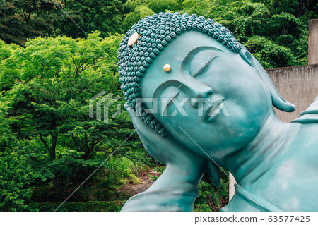 Bronze buddha statue in Nanzo-in Temple, Fukuoka, Japan 63577425