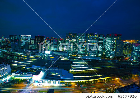 品川鳥瞰圖建築物辦公區夜景東京全 品川鳥瞰圖建築物辦公區夜景東京全 63577920