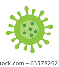 Coronavirus Pandemic, dangerous flu Covid-19 virus Illustration 63578262