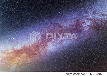 Clearly Milky Way on the night sky. 63578820