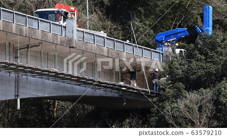橋樑檢查（鹿兒島縣薩摩郡薩摩町的牛陽橋） 63579210
