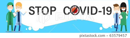 Doctor character cartoon with blank space Doctor character cartoon with blank space 63579457