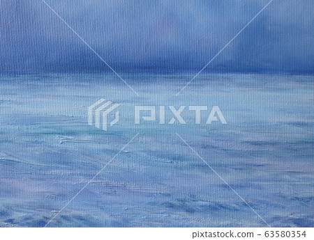 natural blue water surface oil painted background 63580354