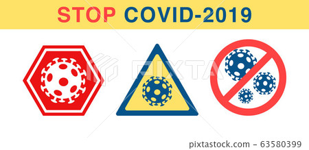 Vector anti coronavirus sign. - Stock Illustration [63580399] - PIXTA