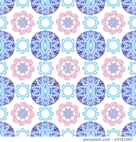 Hand drawn Geometric abstract seamless pattern. Hand drawn Geometric abstract seamless pattern. 63581067