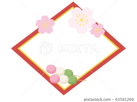 Tri-color dumpling and frame set 63581269