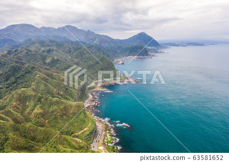Aerial view of BiTouCape LightHouse, northeast Aerial view of BiTouCape LightHouse, northeast 63581652