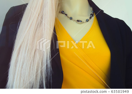 clothes dummy necklace fashion jewelry yellow clothes dummy necklace fashion jewelry yellow 63581949