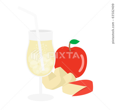 Illustration of apple juice Illustration of apple juice 63582409
