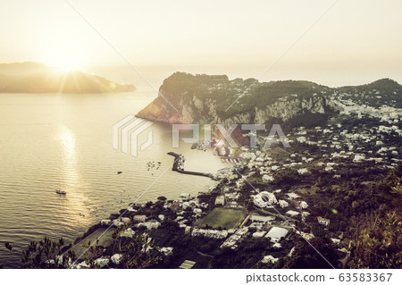 Panorama of Capri island, Italy Panorama of Capri island, Italy 63583367