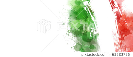 Banner with grunge Italy flag 63583756