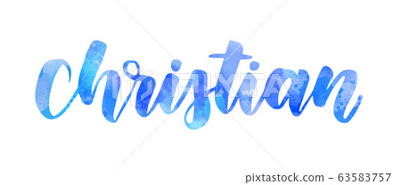 Christian - handwritten lettering 63583757