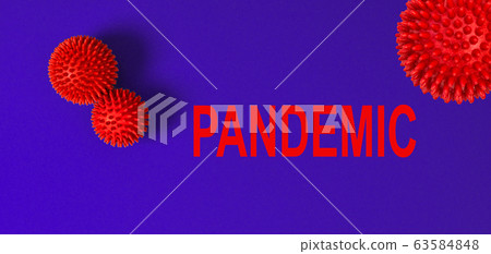 Pandemic coronavirus covid-19 Epidemic blue 63584848