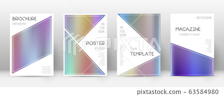 Flyer layout. Triangle astonishing template for Br 63584980