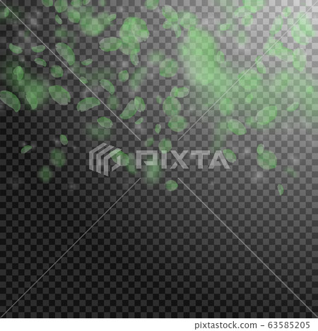 Green flower petals falling down. Alive romantic f Green flower petals falling down. Alive romantic f 63585205