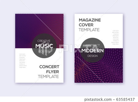 Modern cover design template set. Violet abstract Modern cover design template set. Violet abstract 63585437